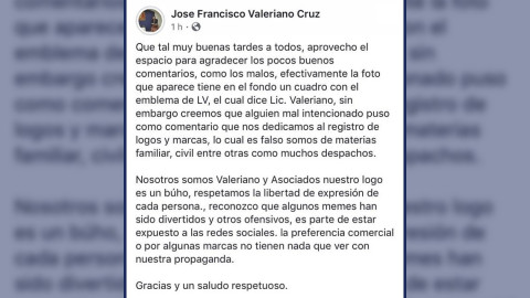 Licenciado Valeriano responde ofendido a memes