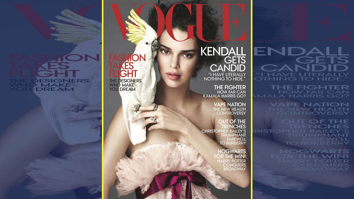 Kendall Jenner posa para Vogue