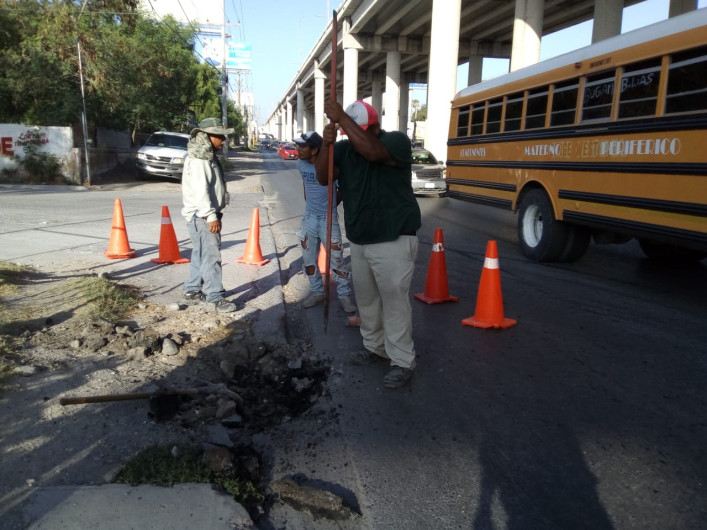 Inicia rehabilitación de caído en bulevar Hidalgo