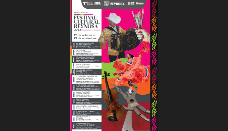 Inicia este miércoles 19 Festival Cultural Reynosa 2002 