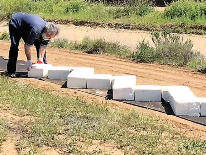 Ya inició la construcción del muro, pero de ¿queso cotija?