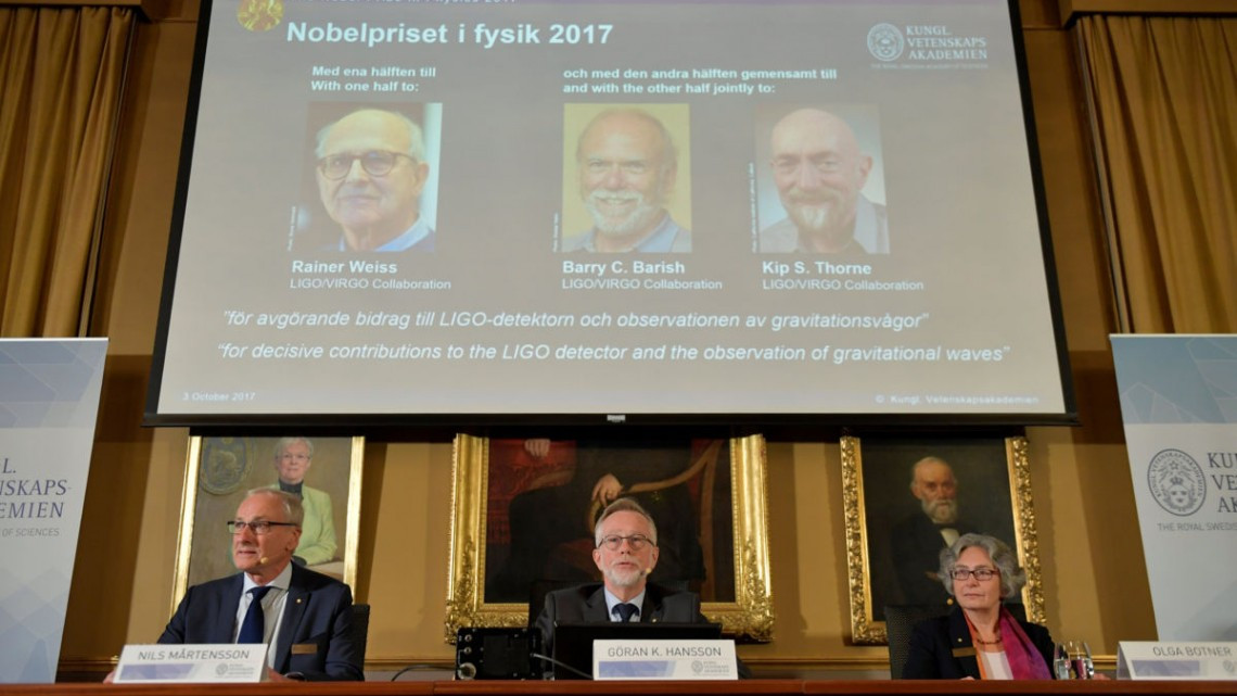 Los investigadores de las ondas gravitacionales ganan el Nobel de Física 2017