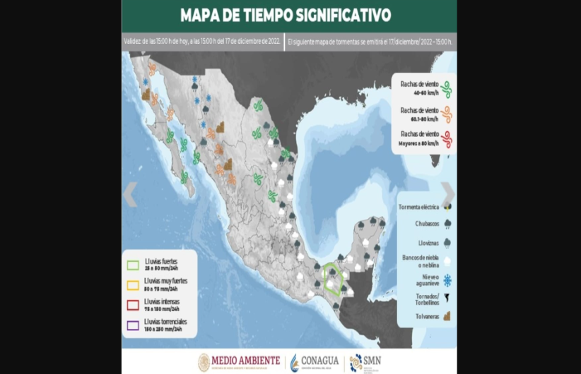 Exhorta Gobierno de Reynosa a protegerse ante llegada de frente frio # 17 a la región 