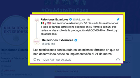 ¿Hasta cuándo se extiende el cierre de frontera y cuáles son las actividades esenciales? Aquí te lo decimos