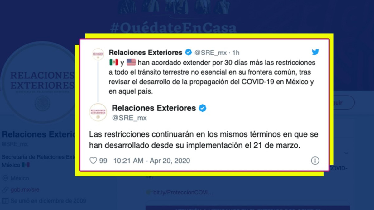 ¿Hasta cuándo se extiende el cierre de frontera y cuáles son las actividades esenciales? Aquí te lo decimos