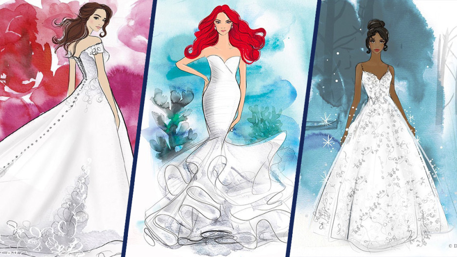 ¡Tomen todo mi dinero! Disney crea línea de vestidos de novia inspirado en las princesas 