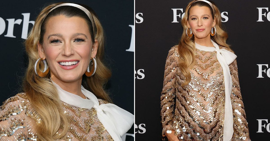 ¡Blake Lively y Ryan Reynolds serán padres de nuevo! Actriz acude a red carpet de Forbes con una adorable baby bump