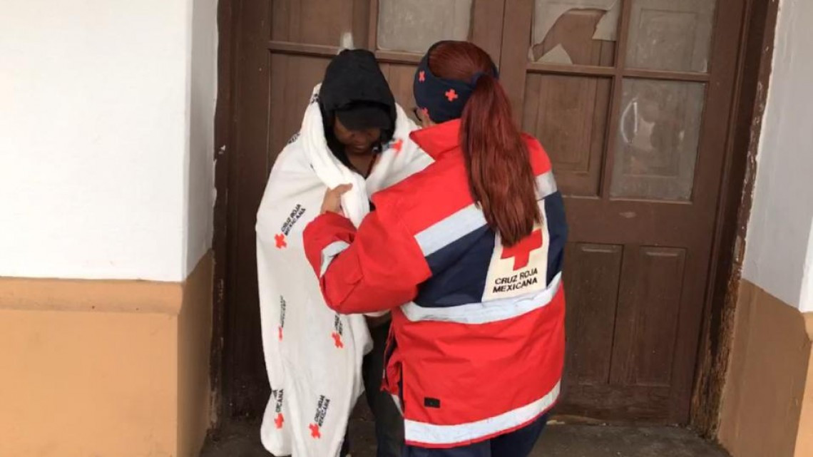 Apoya Cruz Roja y DIF Tam a personas vulnerables durante bajas temperaturas 