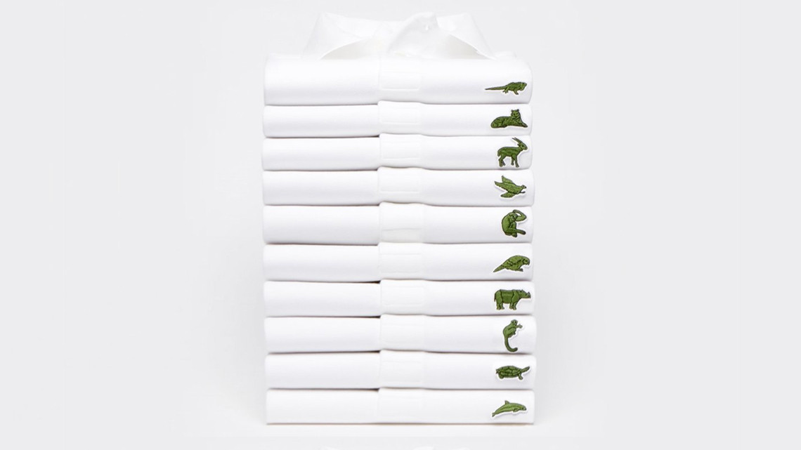 Lacoste cambia su logo por buena causa