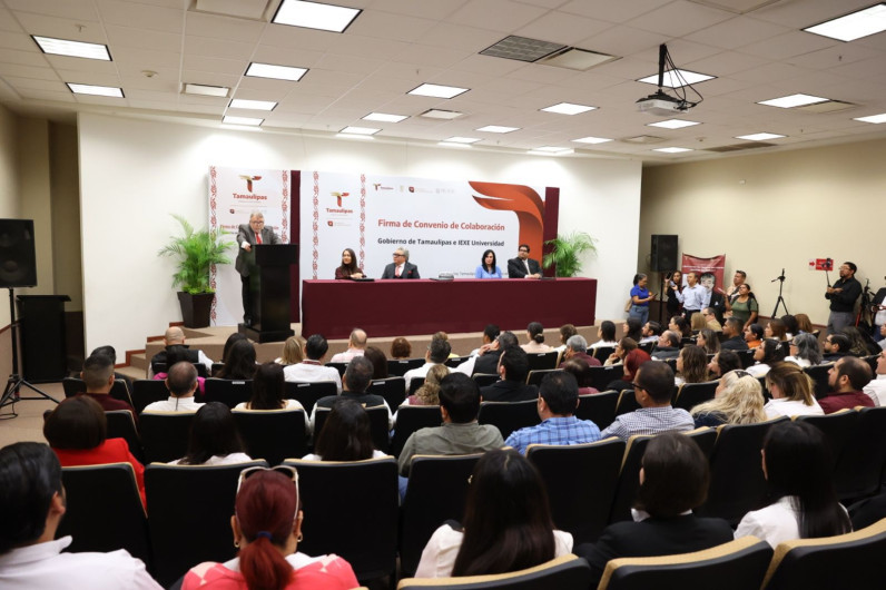 Firma Gobierno de Tamaulipas convenio con IEXE Universidad
