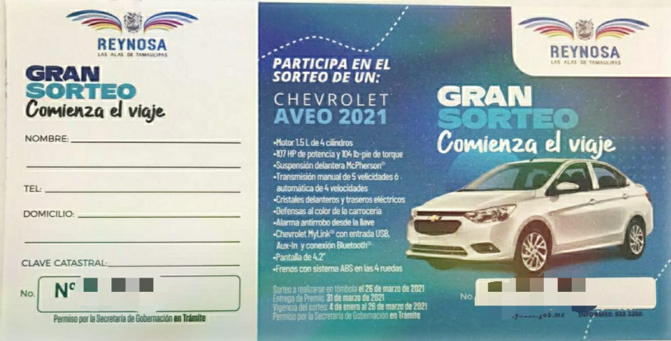 Sortea Municipio Auto del Año por pago de Predial 2021