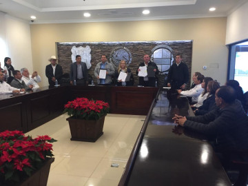 Comapa y API Altamira firman convenio de comodato de un predio para dar mantenimiento a Laguna de oxidación