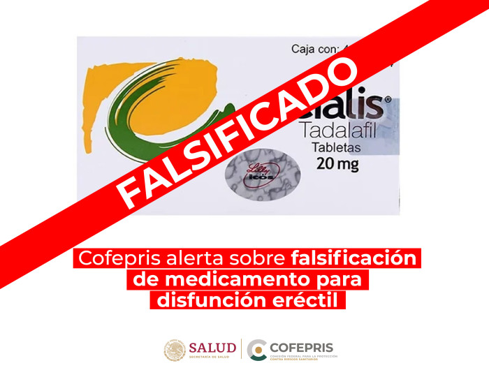 Alerta Cofepris por falsificación de medicamento para disfunción eréctil