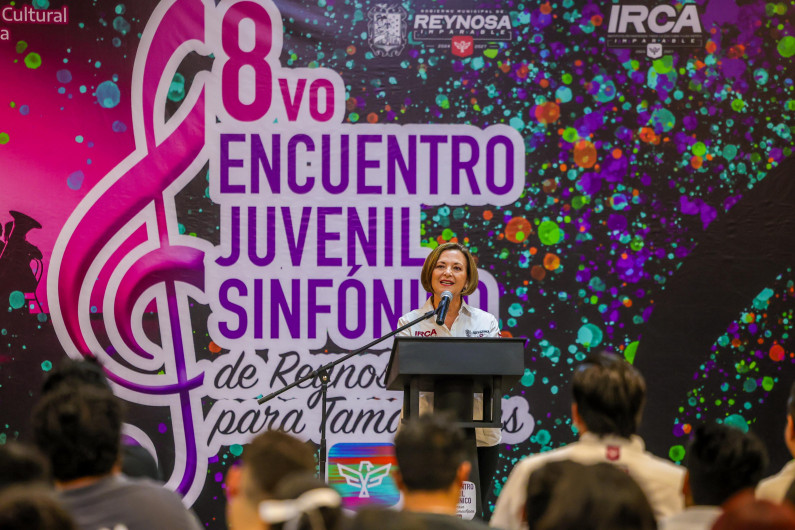 Dio Alcalde Carlos Peña Ortiz inicio al “8vo Encuentro Juvenil Sinfónico de Reynosa para Tamaulipas”
