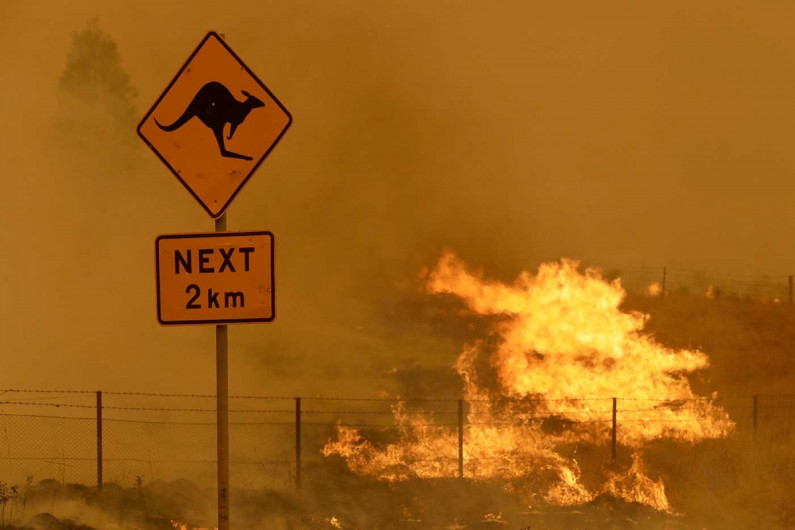 Incendios afectan la capital de Australia