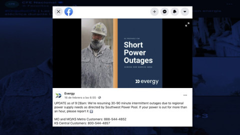 CFE agradece a trabajadores el restablecimiento de la energía ¡Con fotos falsas! 