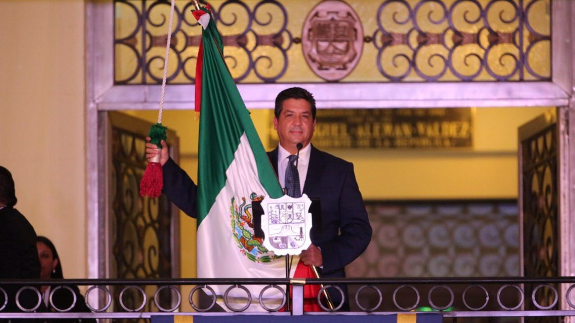 Gobernador de Tamaulipas da el "Grito de Independencia”