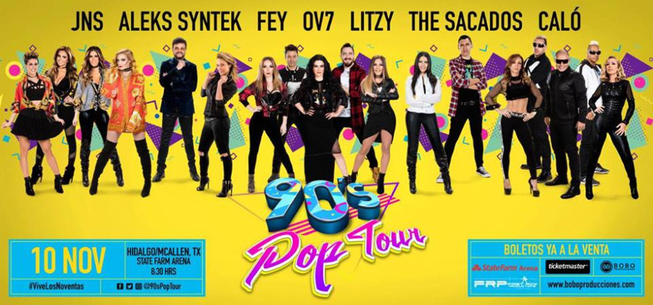 90´s Pop tour se presentará en el State Farm Arena