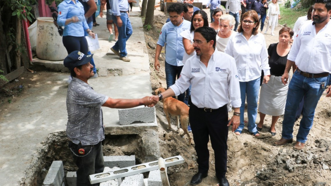 Andrés Zorrilla pone en marcha construcción de dren pluvial