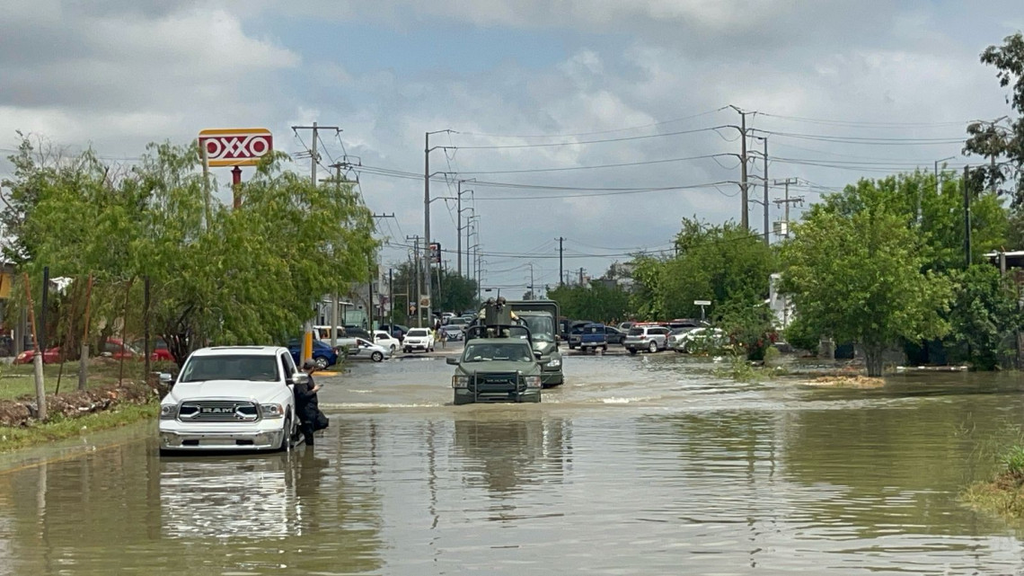 Siete colonias de Reynosa permanecen inundadas tras tormenta eléctrica
