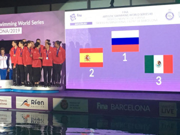 Bronce para México en la Serie Mundial de natación artística
