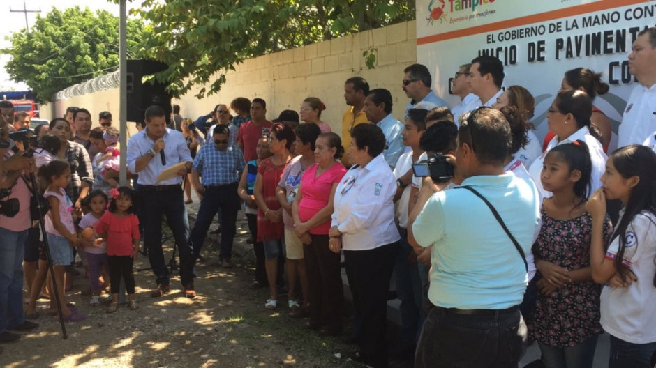 Arranca pavimentación de calles en la Morelos