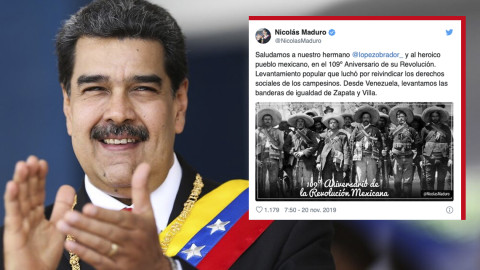 Saludamos a nuestro hermano López Obrador  y al heroico pueblo mexicano: Nicolás Maduro