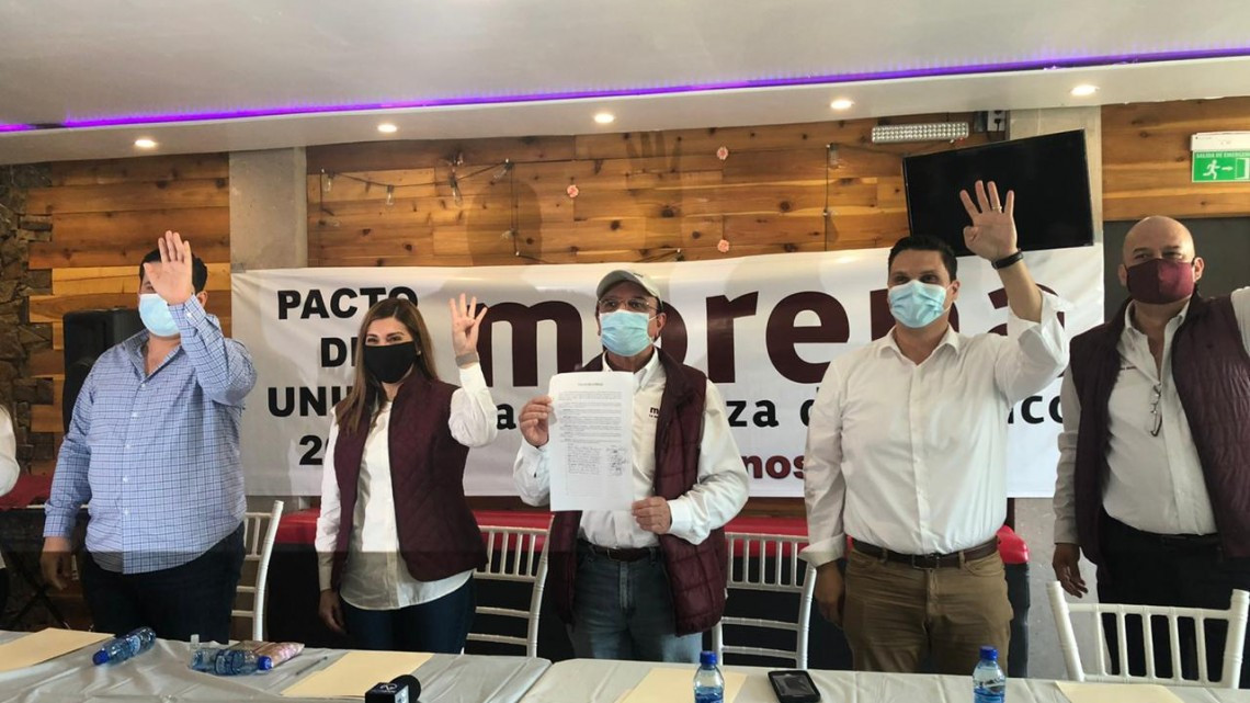 Firman morenistas pacto de unidad rumbo a elecciones 2021