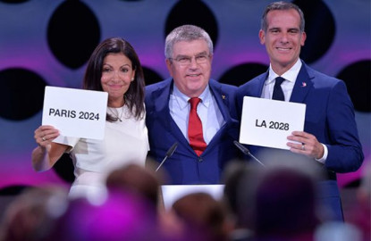Oficializan a París y LA como sedes olímpicas en 2024 y 2028