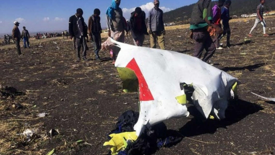 157 fallecidos por accidente de avión en Etiopía