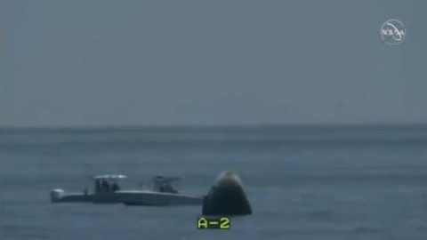 Regresa a tierra la cápsula Dragon de SpaceX