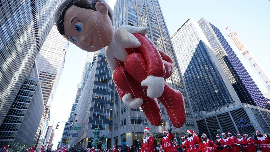 Aquí una vista al desfile de Día de Acción de Gracias de Macy's
