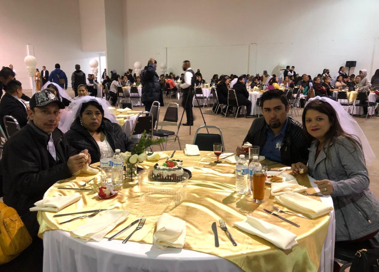 Festejan boda colectiva en Reynosa 