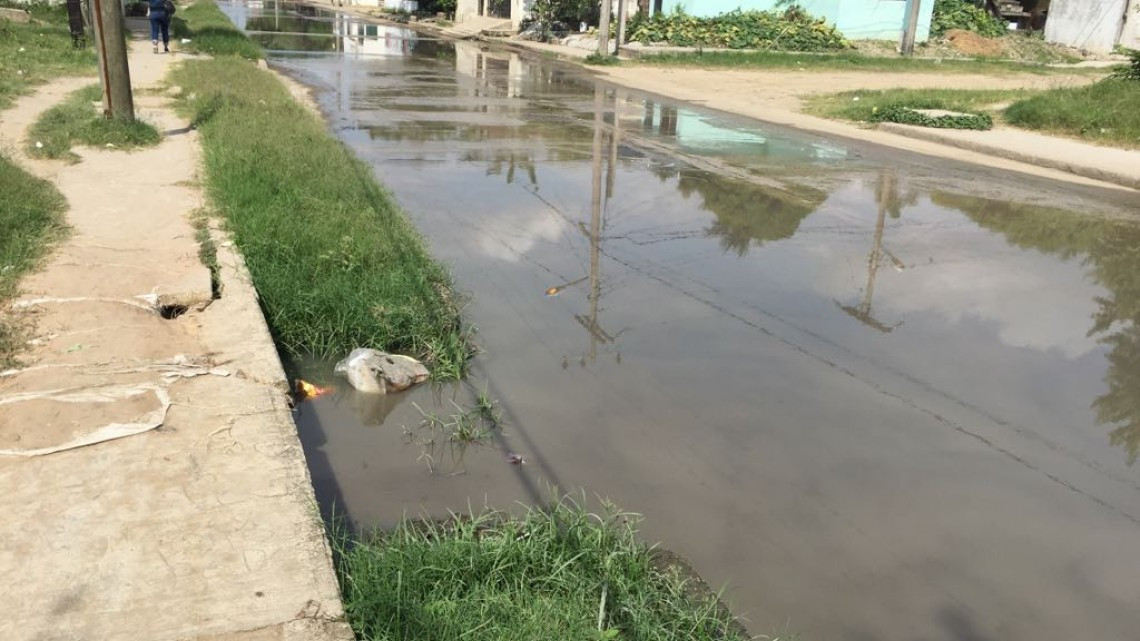 Gran foco de infección por aguas negras en Altamira