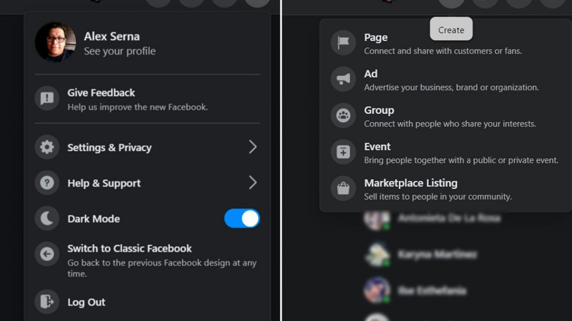 Modo oscuro en Facebook llega a México