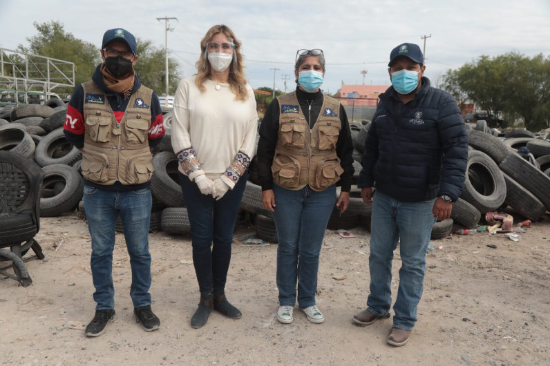 Retira Municipio llantas abandonadas en colonias
