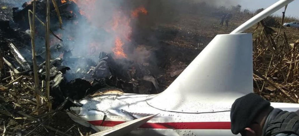 Confirman desplome de aeronave y muerte de Martha Erika y Moreno Valle