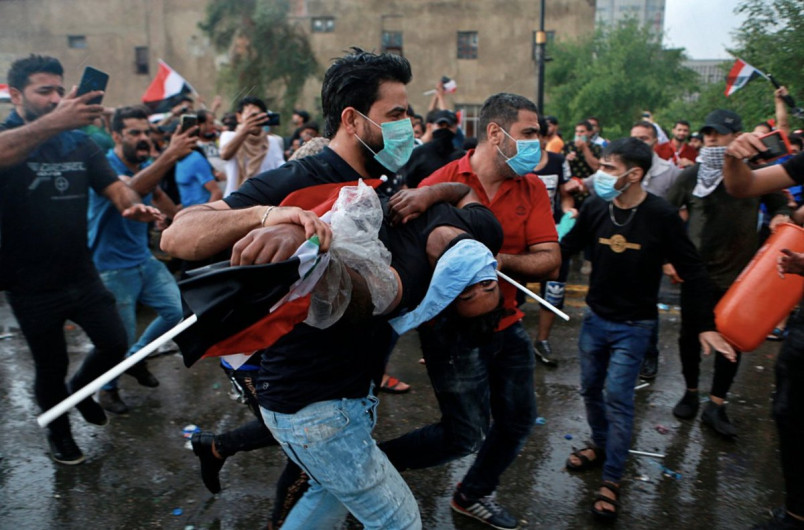 Al menos 18 muertos y decenas de heridos en las protestas de Irak 