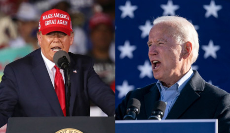 Los cierres de campaña de Joe Biden y Donald Trump