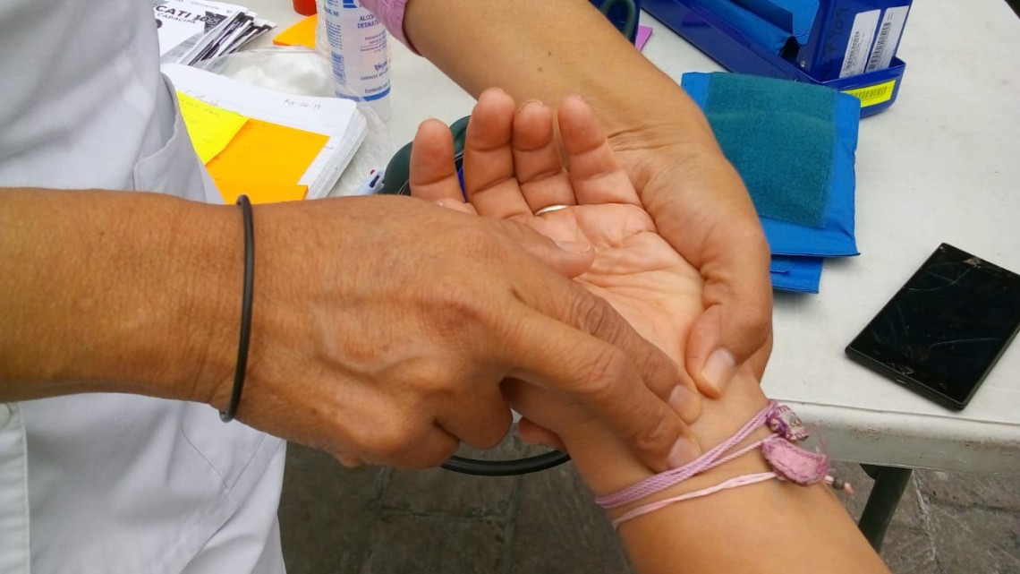 Realizan campaña de prevención de salud en la plaza principal de Matamoros