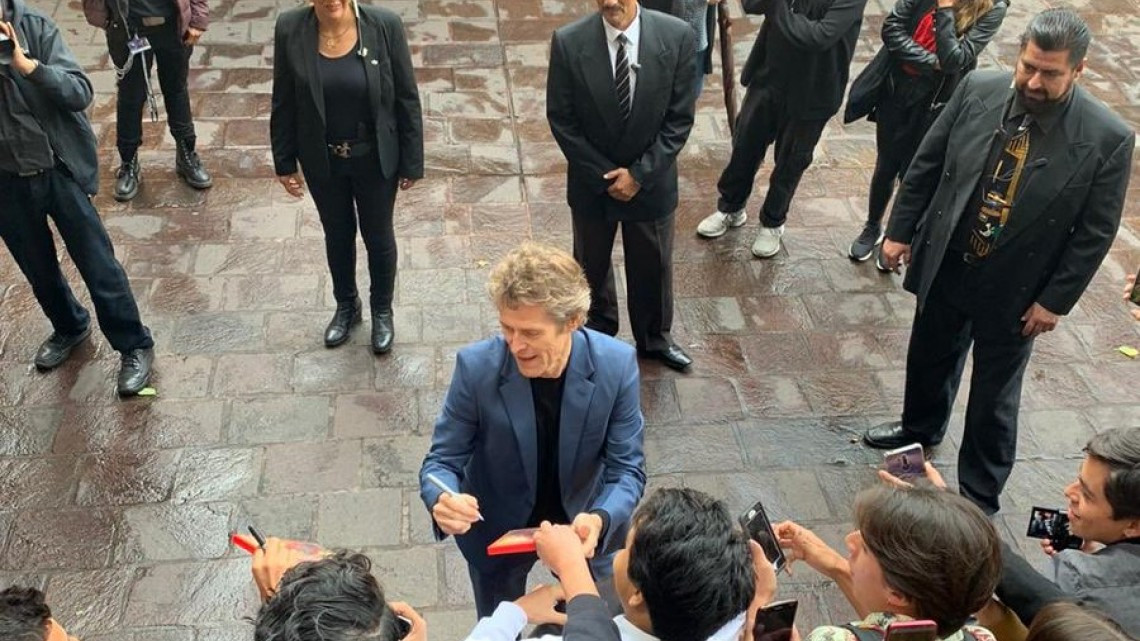 Willem Dafoe en el Festival de Cine de Morelia