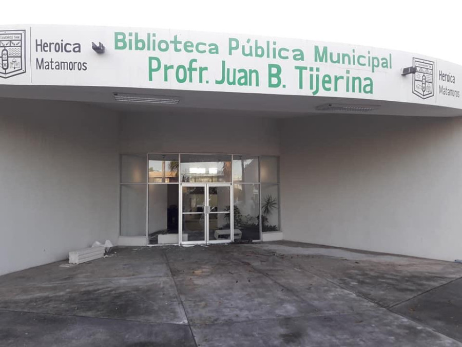 Maleantes atacan la biblioteca Juan B. Tijerina 
