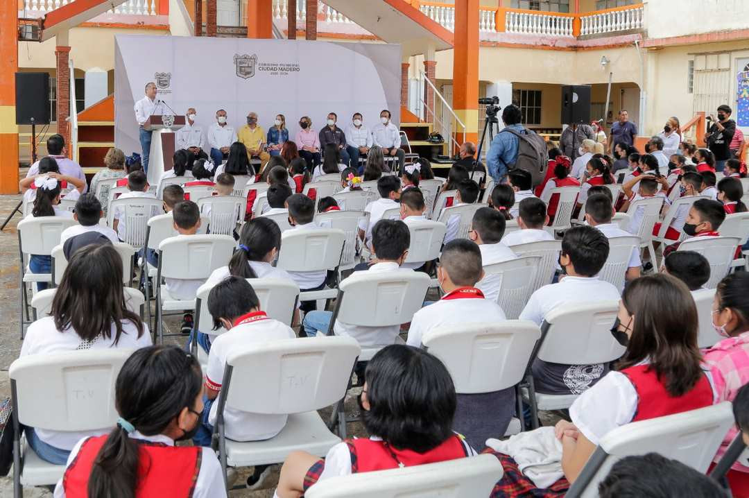 Llevan más obra pública para el sector educativo en Ciudad Madero