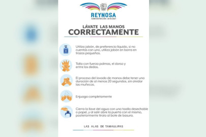 Recomienda Municipio lavado frecuente y detallado de manos