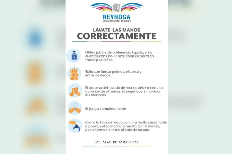 Recomienda Municipio lavado frecuente y detallado de manos