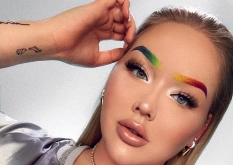 Llegaron a Instagram las cejas “arcoíris”