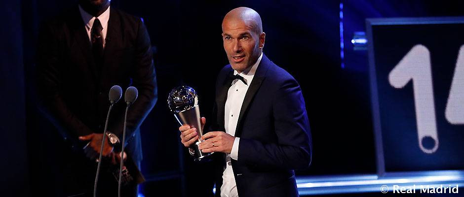 Zinedine Zidane, mejor entrenador para la FIFA.