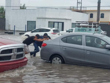Las lluvias han dejado 3 pulgadas de agua en Matamoros: JAD
