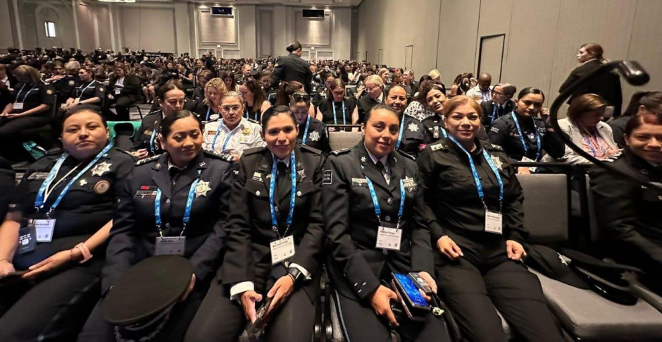 Oficial de la Guardia Estatal presente en conferencia internacional para mujeres policías