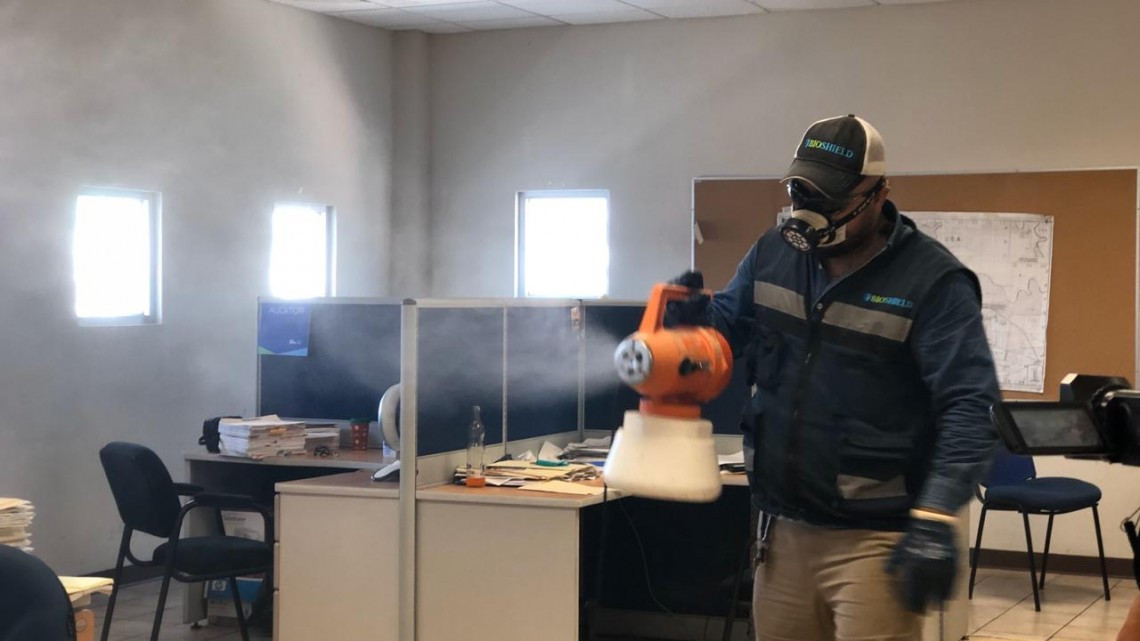 Donan sanitización a Oficina Fiscal